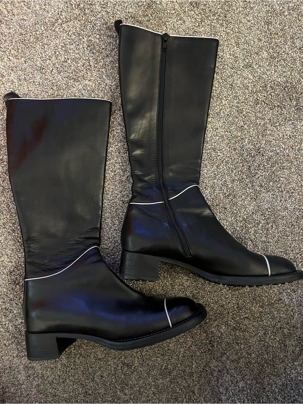 Vintage Prada Linea Rossa (Prada Sport) black leather boots